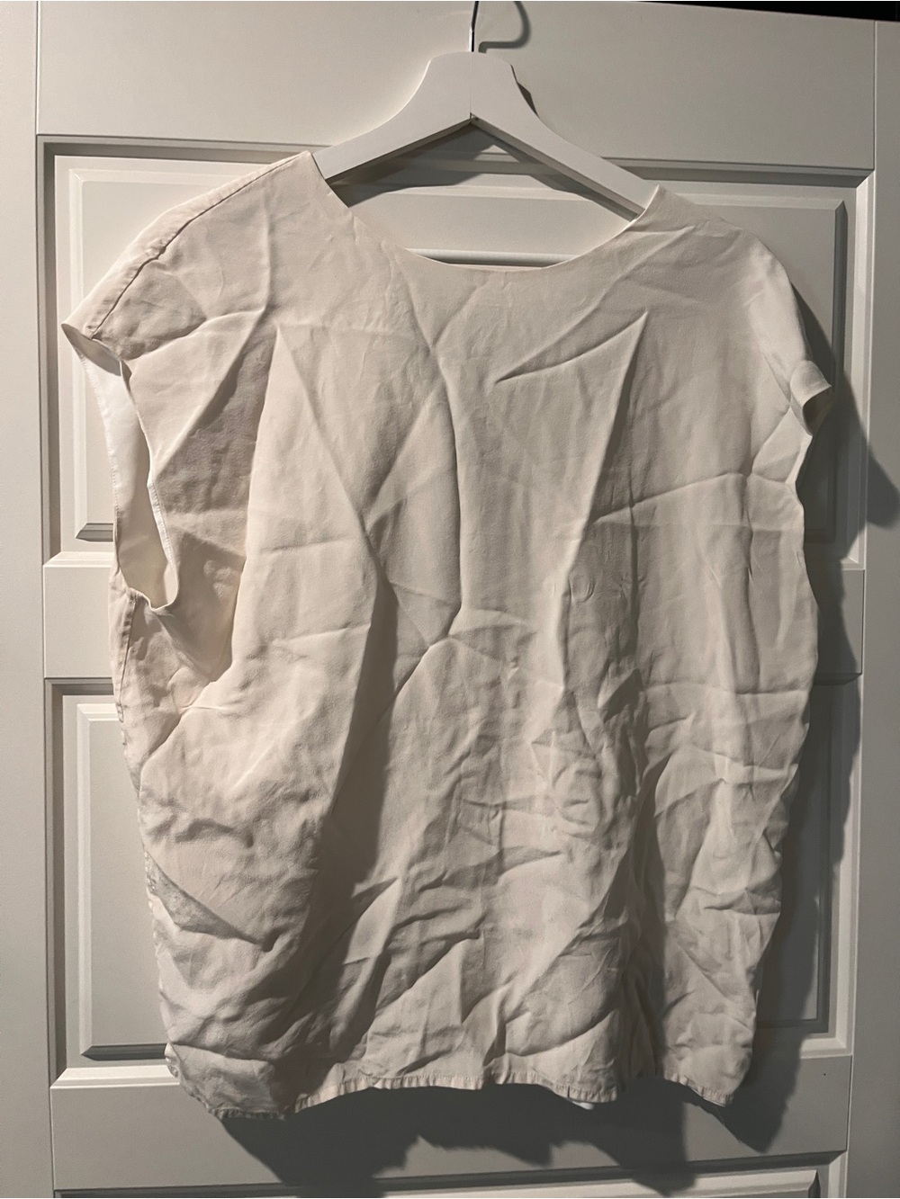Ted Baker Cream Short-Sleeve Boxy Blouse